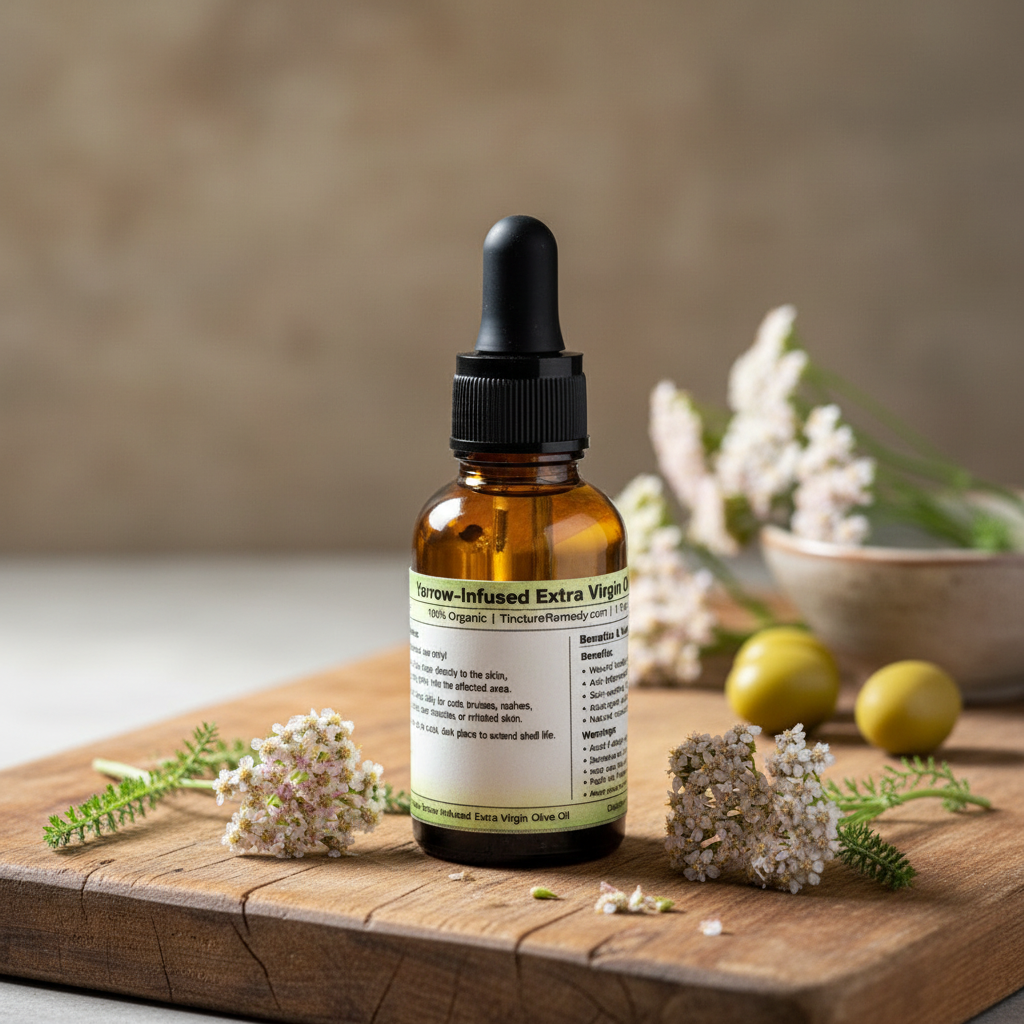 Yarrow Infused Extra Virgin Olive Oil
